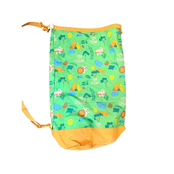 Girl Scouts Little Brownie Bakers Roll Top Duffel Bag Climb With Courage Camping